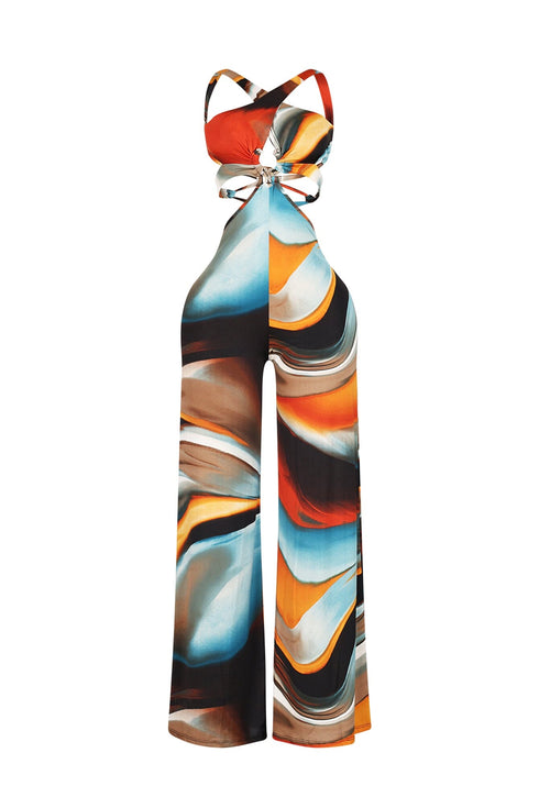 Lavia Halter Cut Out Jumpsuit